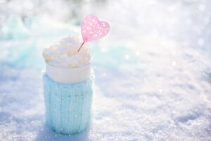 close up of frappe drink