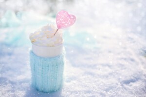 close up of frappe drink